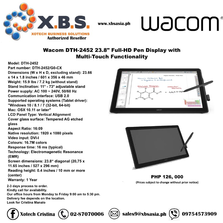 Wacom DTH-2452 23.8