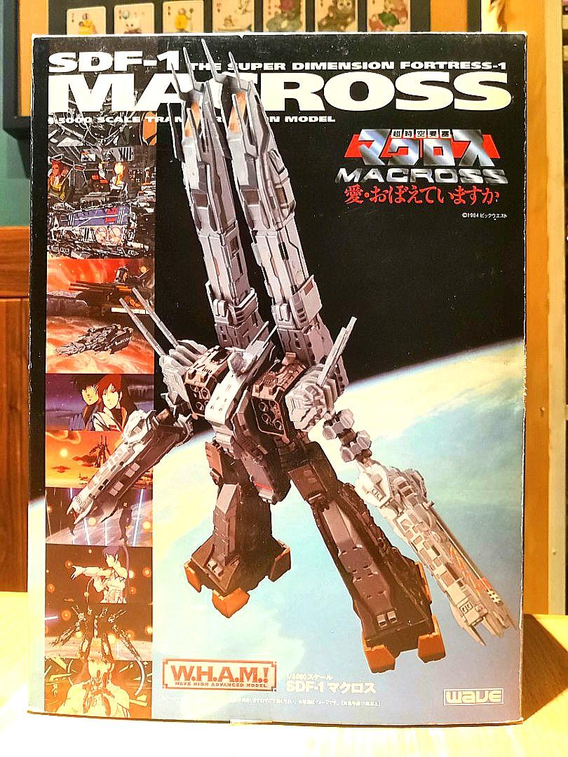 WAVE W.H.A.M.! MACROSS 超時空要塞1/5000 SDF-1 超合金完成品外盒8成