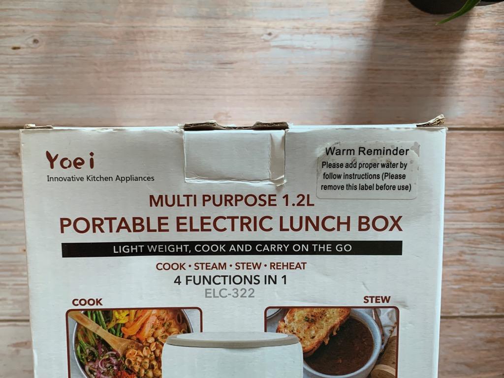 Yoei Portable Electric Lunch Box (4 Functions in 1), Furniture & Home