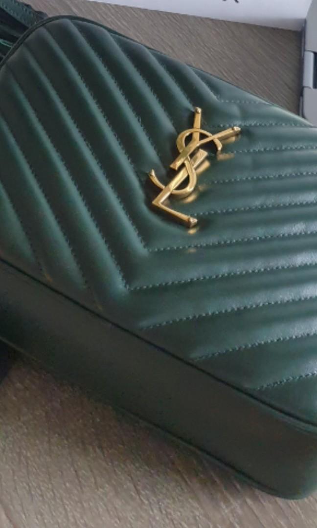 ysl lou camera bag green