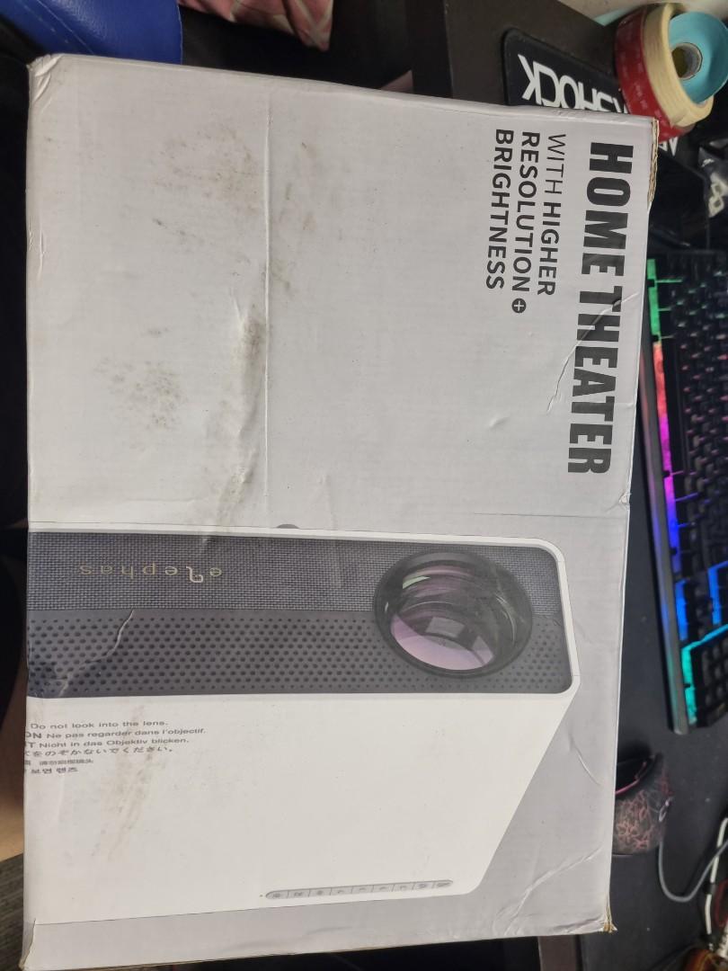 10723) ELEPHAS Projector Q9 Native 1080P HD Video Projector Support 2K