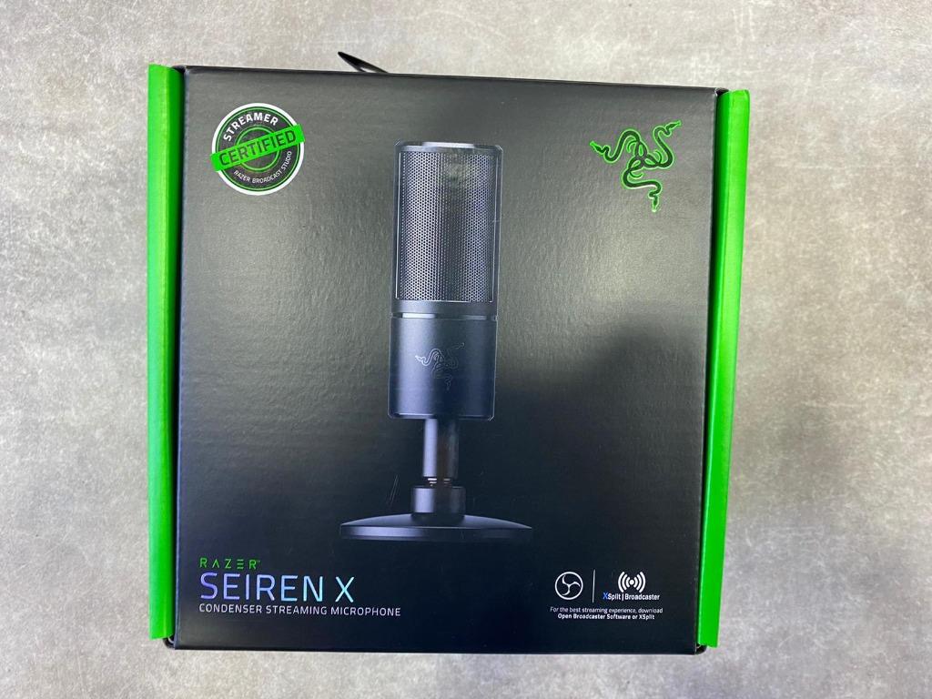 全新行貨門市現貨 雷蛇razer Seiren X 數位麥克風黑色 音響器材 Microphones 咪高風 Carousell