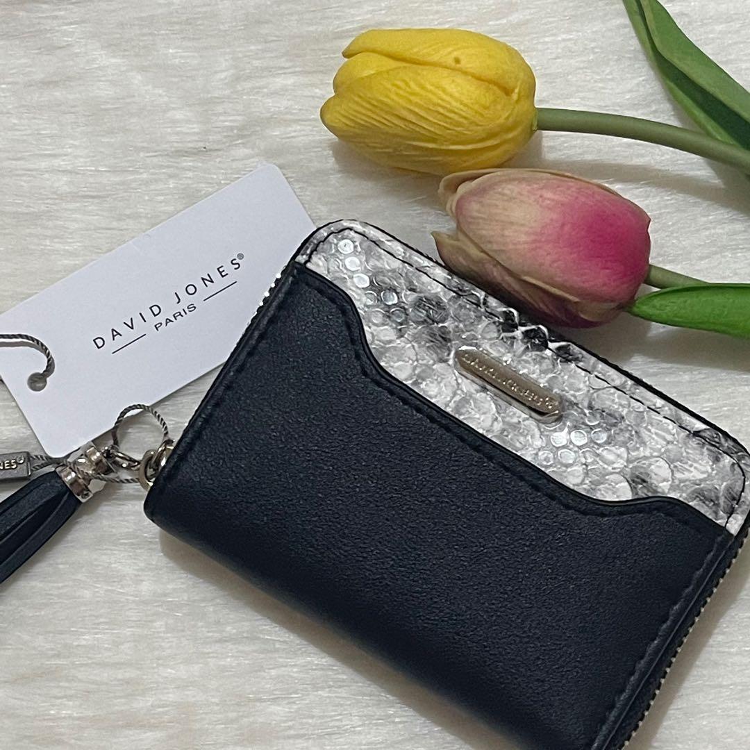✨💯 David Jones Paris Wallet Card Holder Black, Women's Fashion