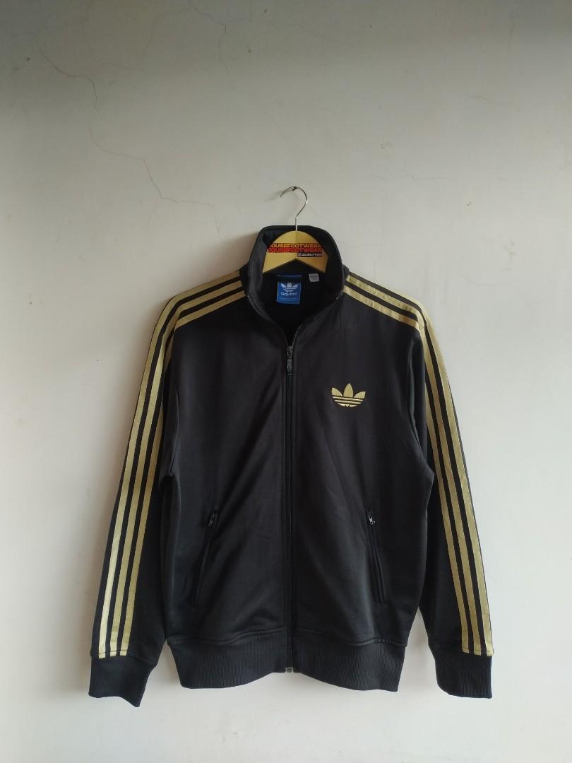 Adidas firebird sale black gold