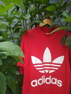 adidas trefoil knitwear oversize style dress