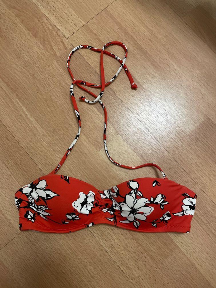 Red floral swimsuit online
