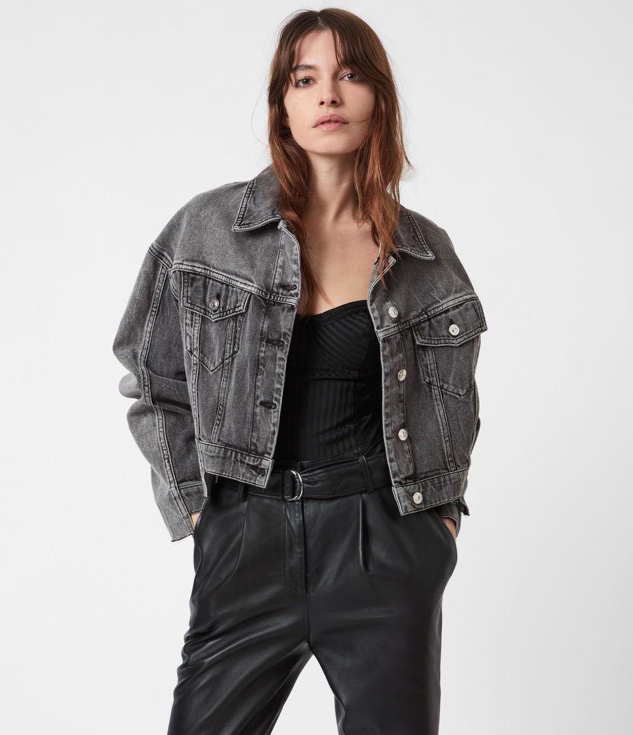 All Saints Two-tone Denim Jacket, Women 