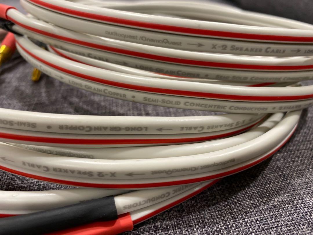 audioquest x2 speaker cables (2.7m) pair, Audio, Soundbars, Speakers