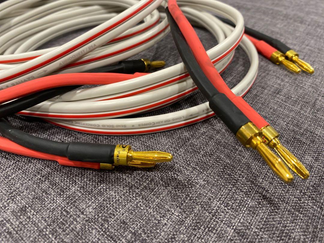 audioquest x2 speaker cables (2.7m) pair, Audio, Soundbars, Speakers