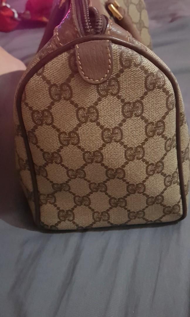 Authentic Vintage GUCCI Boston Doctor Bag Speedy Purse Top Handle Handbag