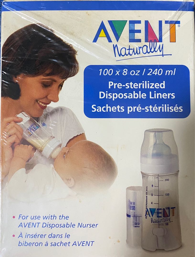 Avent Disposable Bottle Liners to store or freeze breastmilk, Babies