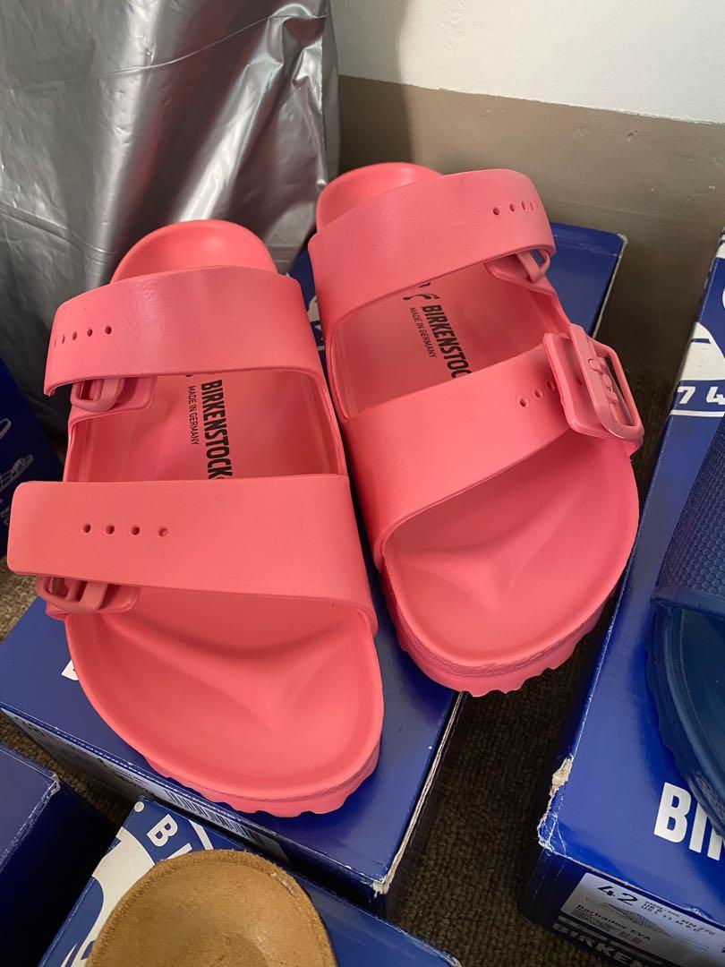 Birkenstock Arizona Eva Watermelon, Women's Fashion, Footwear, Slippers and  slides on Carousell