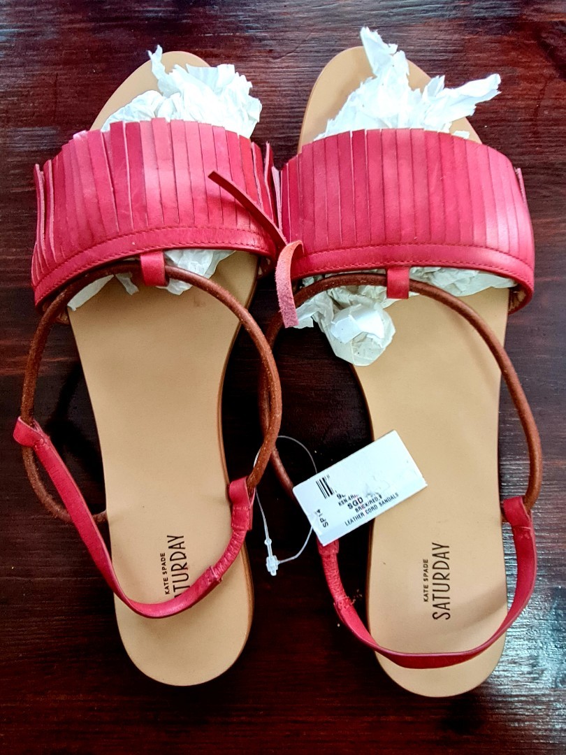 Kate spade hotsell leather flip flops