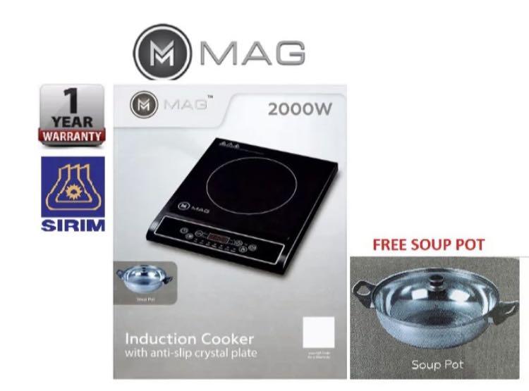 Brand New MAG Induction Cooker with Pot , TV & Home Appliances, Kitchen Appliances, Cookers on