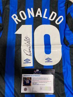 Autographed/Signed Ronaldo Nazario Real Madrid White Soccer Jersey Beckett  BAS COA at 's Sports Collectibles Store