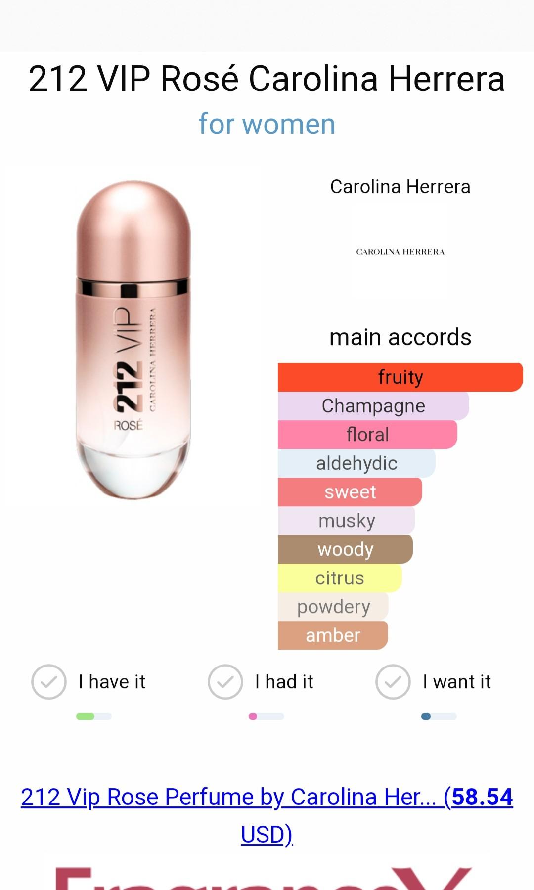 Carolina herrera 212 vip rose