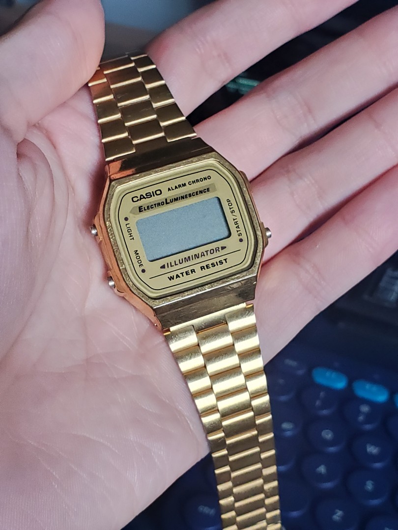 Casio Watch - Gold, Men's Fashion, Watches \u0026 Accessories, Watches on  Carousell