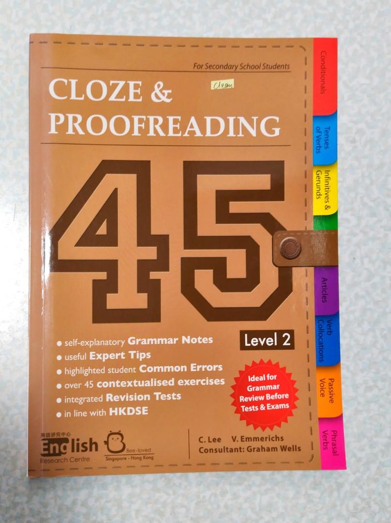 Cloze Proofreading 45 Level 2 傑思kidz 英語研究中心合中二 興趣及遊戲 書本 文具 教科書 Carousell