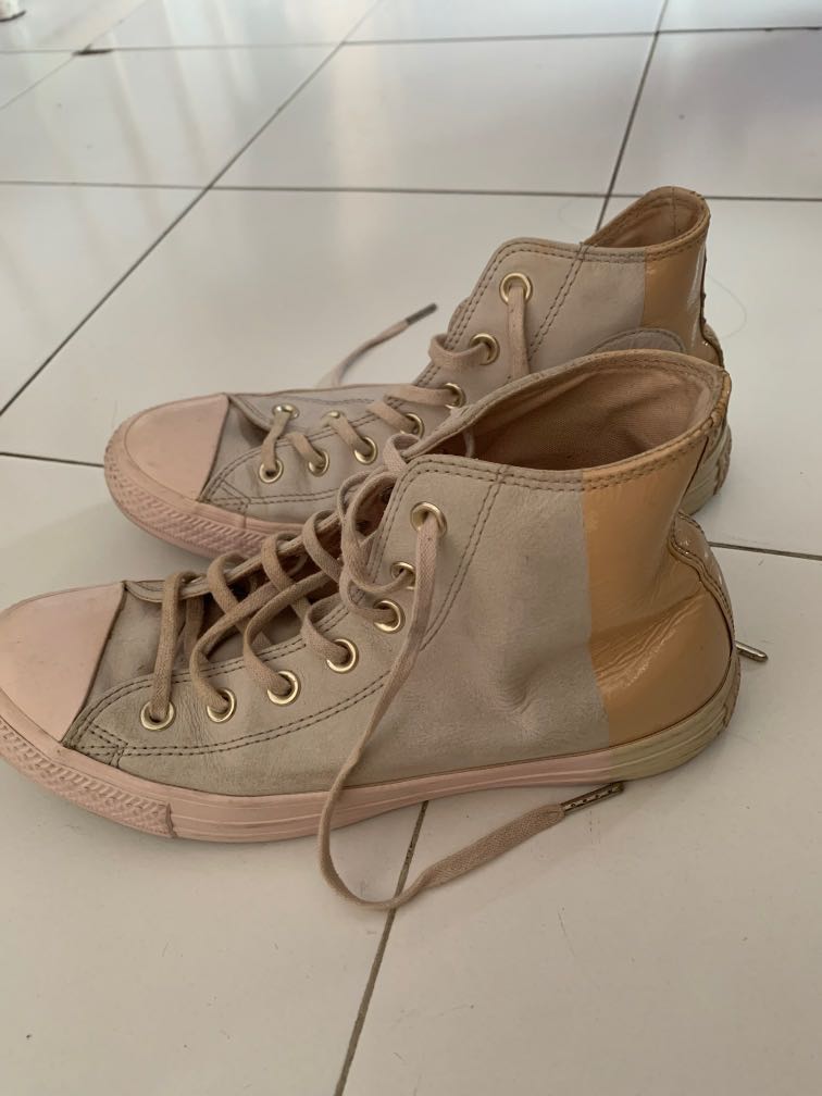 Converse kulit pink clearance