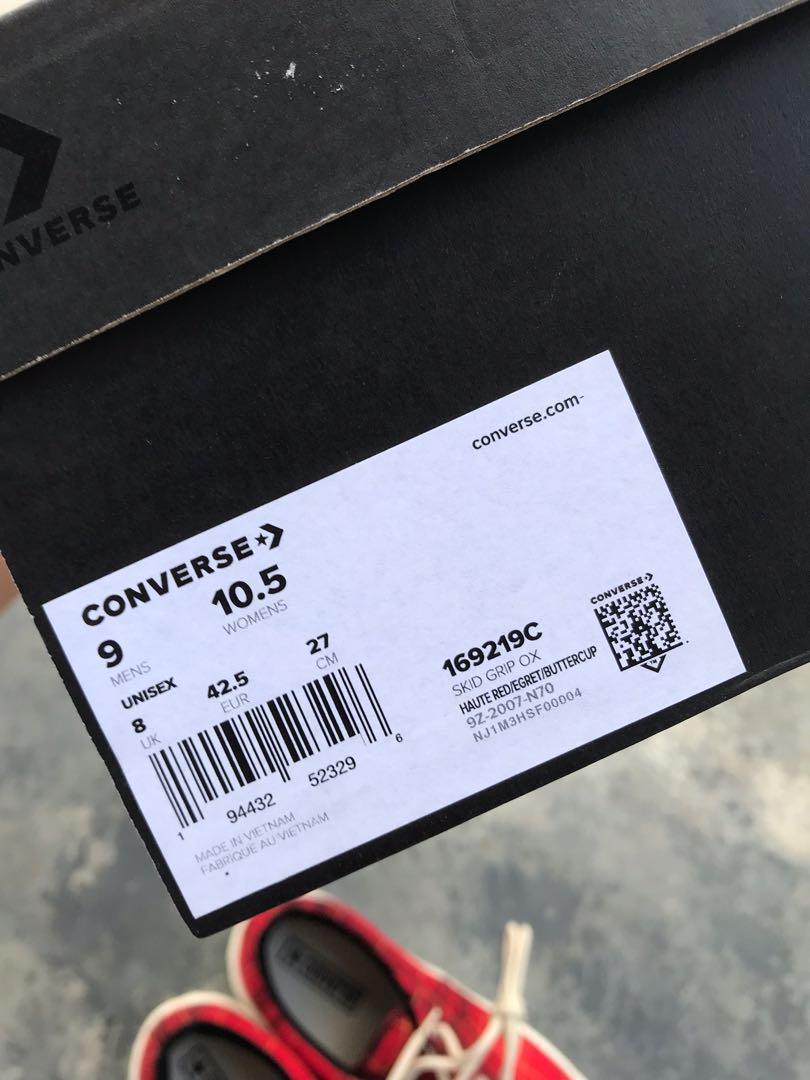 Converse skid grip, Men's Fashion, Footwear, Sneakers on Carousell