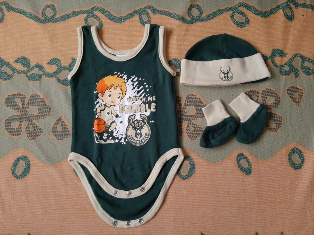 Cotton Stuff Onesie With Booties And Bonnet Babies Kids Babies Kids Fashion On Carousell