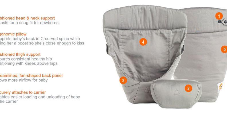 Ergobaby 360 infant deals insert pillow