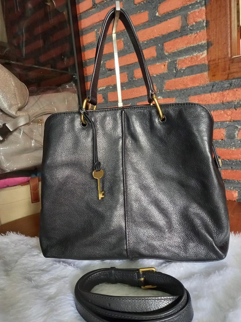 Fossil lane satchel black