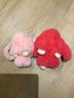 💖Furry rabbit keychain❤️  (take both $12)