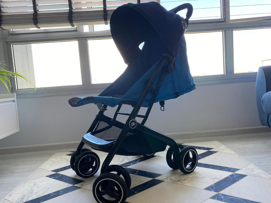 GB Qbit Plus Stroller Sea Port Blue Babies Kids Going Out