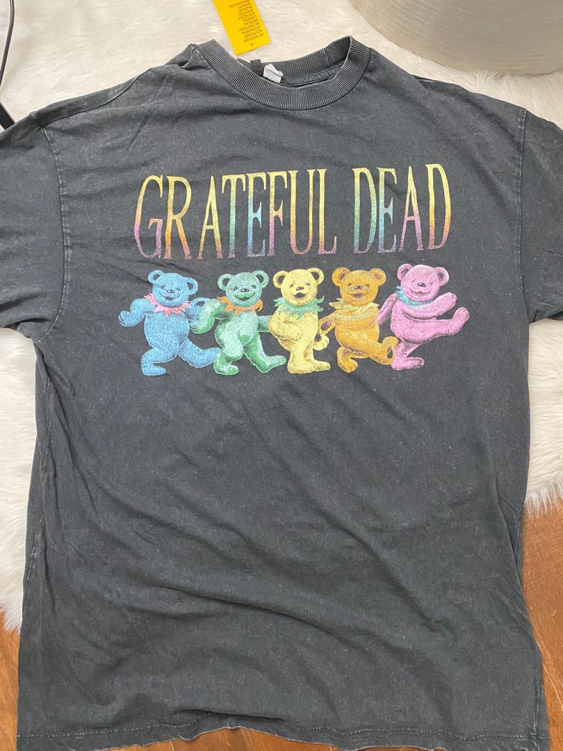 H&M, Shirts, Handpainted Denim Shirt Grateful Dead