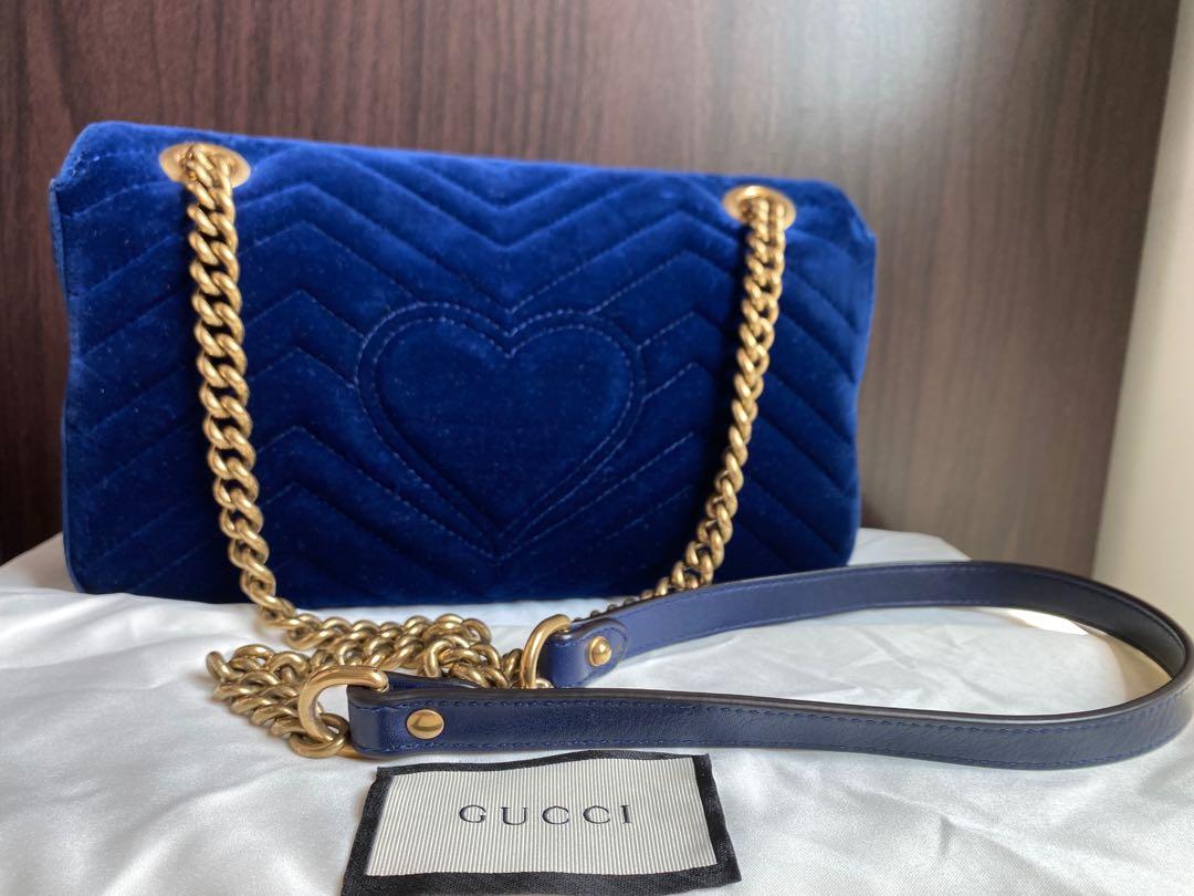 Gucci royal blue bag online