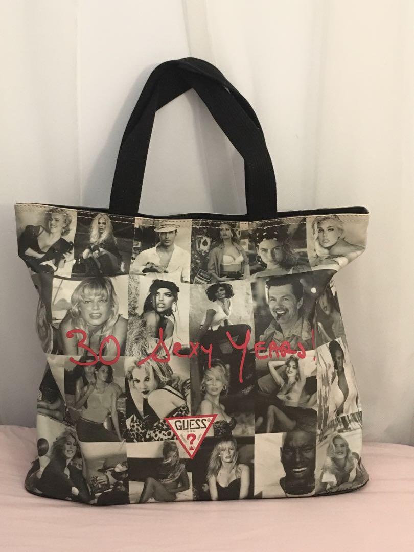 Guess vintage on sale tote bag
