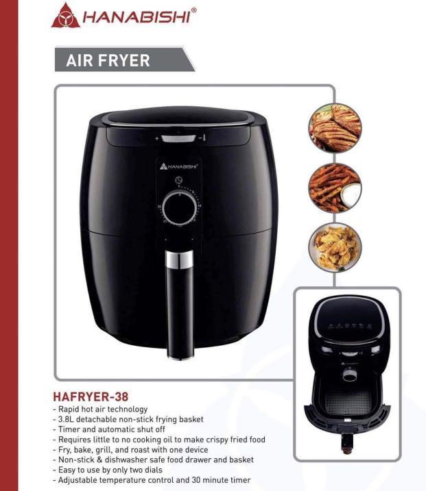 Hanabishi air best sale fryer size