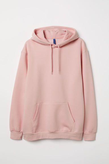 H M Light Pink Hoodie