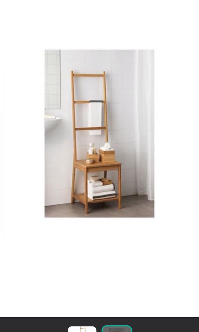 IKEA Wooden towel rack, Furniture & Home Living, Furniture, Shelves, & Racks on Carousell