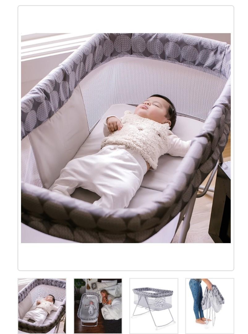 Ingenuity Foldaway Rocking Bassinet Classic Crosby Babies Kids Baby Nursery Kids Furniture Cots Cribs on Carousell