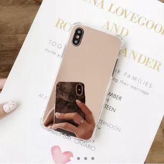 iphone 7 & 8 plus mirror phone case in rose gold