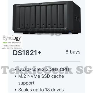 Synology Disk Station DS1819+ - Serveur NAS - 8 Baies - SATA 6Gb/s