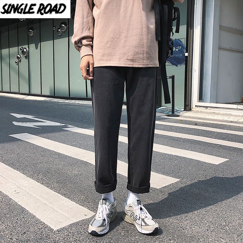 Korean Baggy Jeans, Men's Fashion, Bottoms, Jeans on Carousell