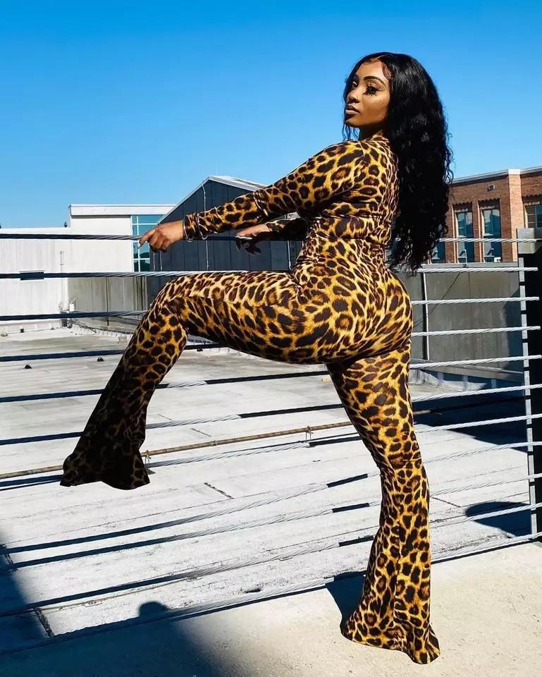 One piece flared jumpsuit clearance