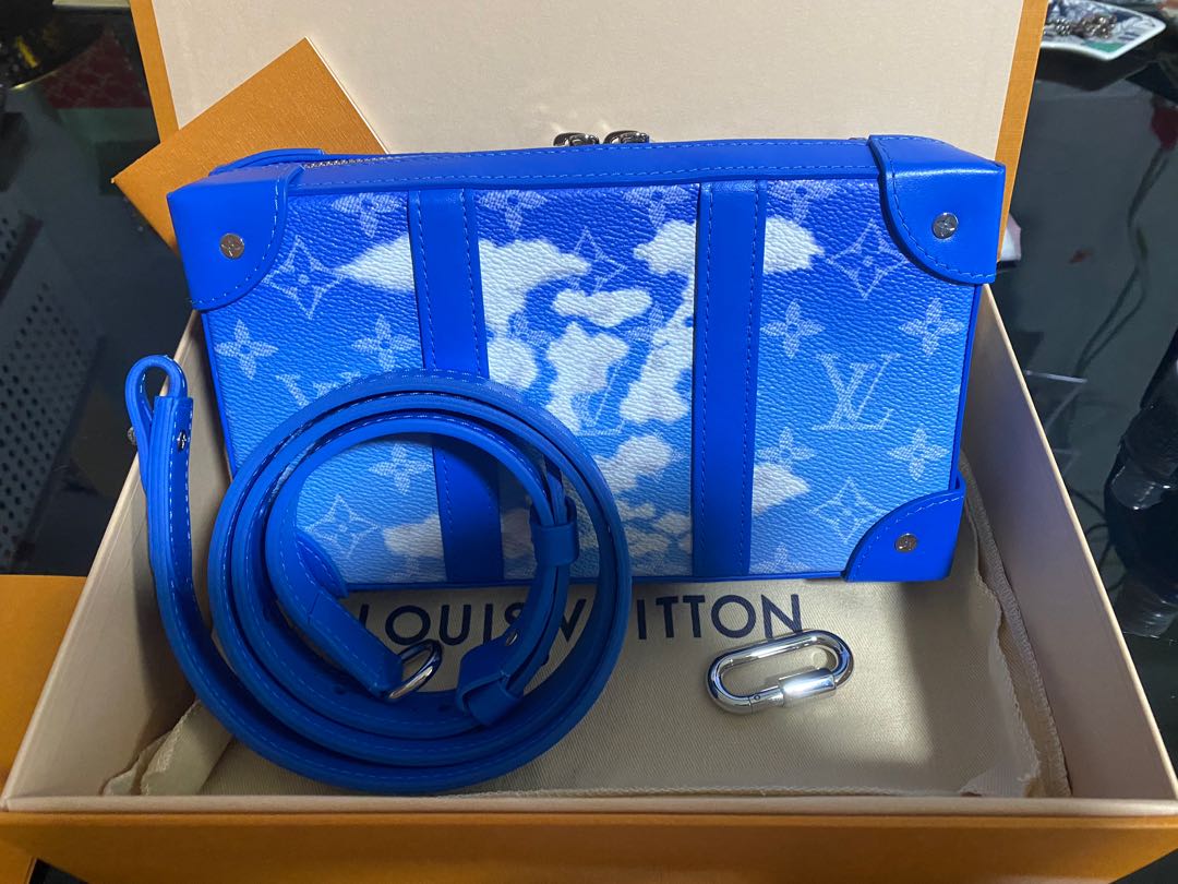 TúiVí Louis Vuitton Soft Trunk Wallet Clouds Monogram Blue  7thkingdom