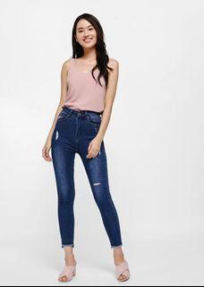 Love bonito greta high waisted ripped skinny ankle jeans