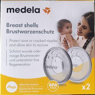 Medela Breast Shell (2 pcs) - For Sore Nipples Protect Against Rubbing / FREE Medela Purelan 100 Lanolin Cream