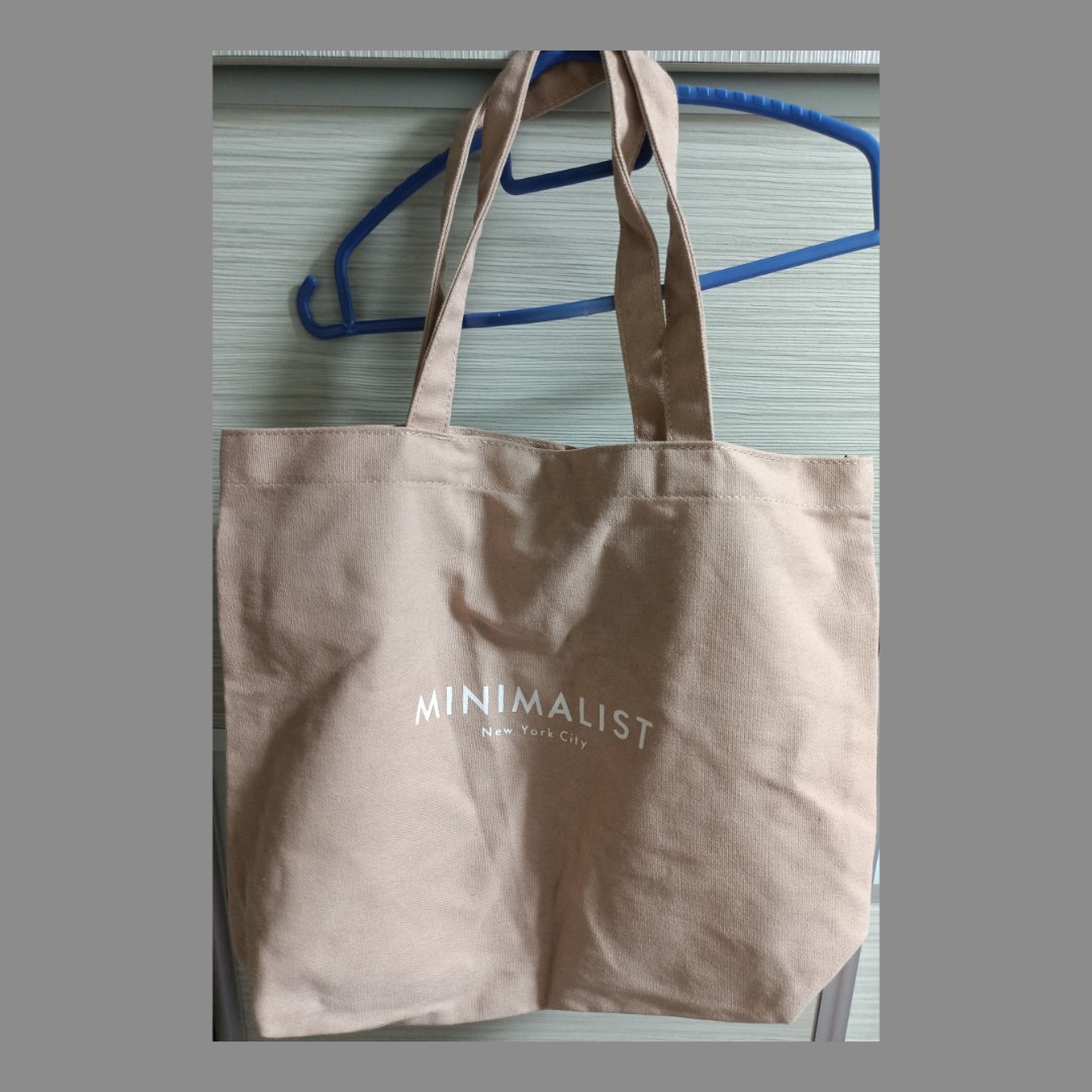 Minimalist tote outlet bag cotton on