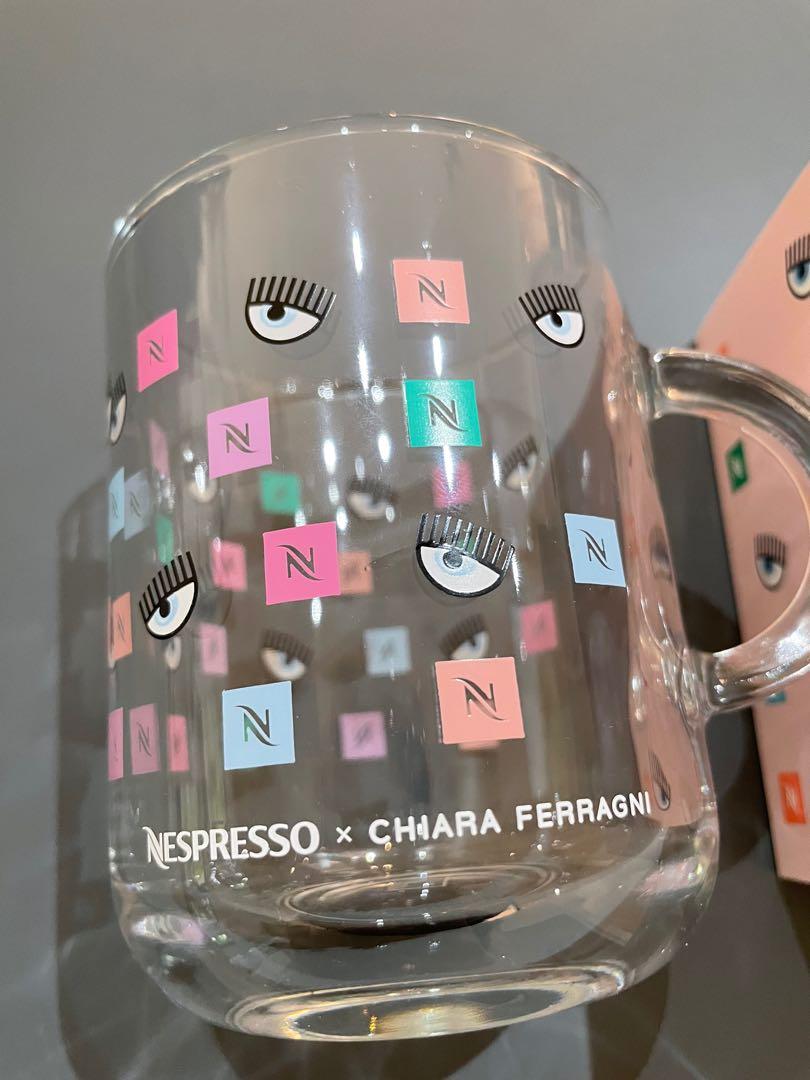 Nespresso Limited Edition Chiara Ferragni Glass Coffee Mugs Set