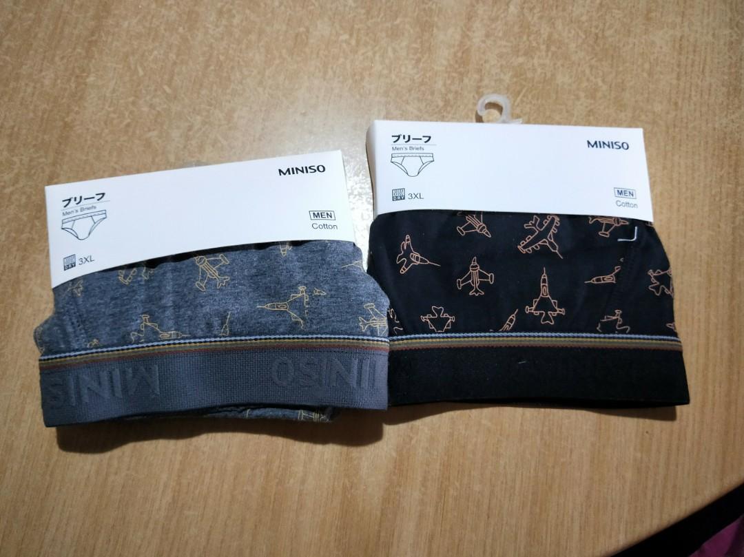 NEW Miniso Men s Briefs 3XL x 2 Men s Fashion Bottoms New