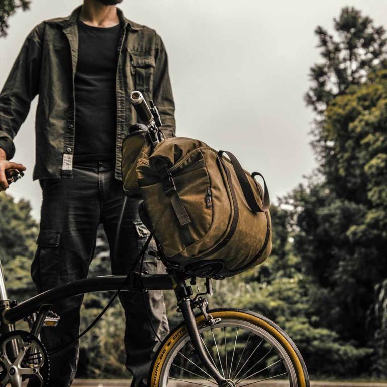 IN STOCK] Wotancraft Pioneer Basket Bag for Brompton with Carrier