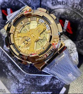 𝑁𝐸𝑊🌟𝐺𝑆𝐻𝑂𝐶𝐾 𝑆𝐾𝐸𝐿𝐸𝑇𝑂𝑁 𝐺𝑂𝐿𝐷 𝑄𝑈𝐴𝑅𝑇𝑍 GOLD QUARTZ 𝑈𝑁𝐼𝑆𝐸𝑋  𝐷𝐼𝑉𝐸𝑅  𝑆𝑃𝑂𝑅𝑇𝑆  𝑊𝐴𝑇𝐶𝐻 : 100% ORIGINAL AUTHENTIC CASIO G-SHOCK : GM110SG-9ADR / GM-110SG-9A / GA-110 series