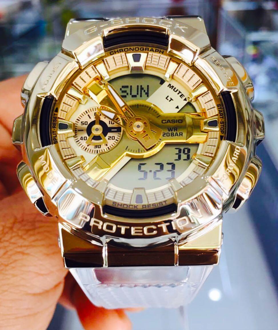 Casio skeleton clearance gold