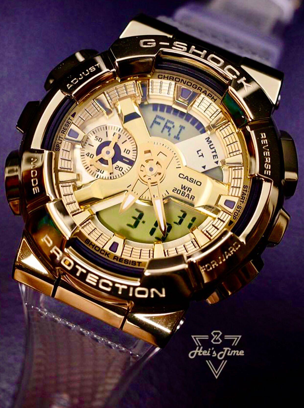 GOLD QUARTZ 100 ORIGINAL AUTHENTIC CASIO G SHOCK GM110SG 9ADR GM 110SG 9A GA 110